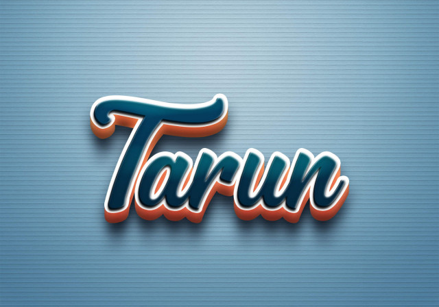 Free photo of Cursive Name DP: Tarun