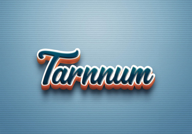 Free photo of Cursive Name DP: Tarnnum