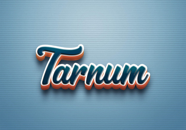 Free photo of Cursive Name DP: Tarnum