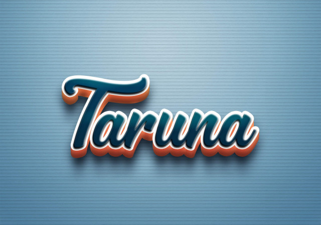 Free photo of Cursive Name DP: Taruna