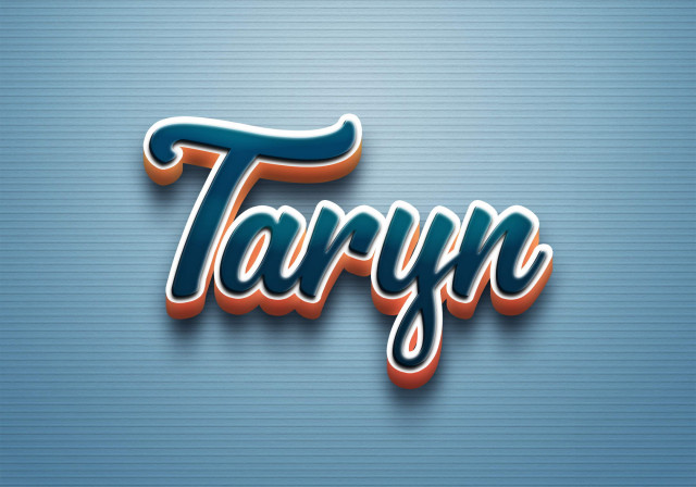 Free photo of Cursive Name DP: Taryn