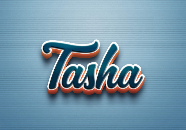 Free photo of Cursive Name DP: Tasha