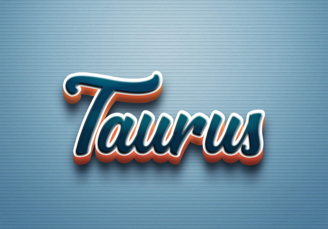 Free photo of Cursive Name DP: Taurus