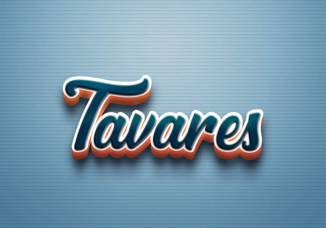 Free photo of Cursive Name DP: Tavares