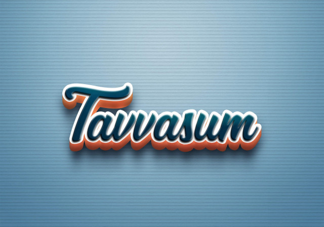 Free photo of Cursive Name DP: Tavvasum