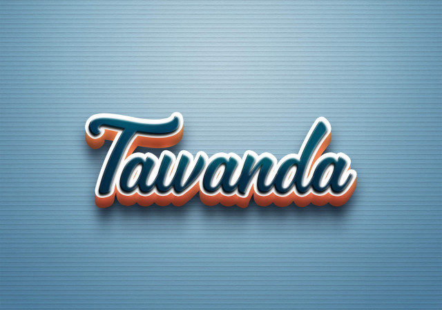 Free photo of Cursive Name DP: Tawanda