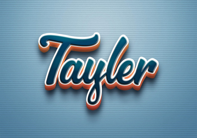 Free photo of Cursive Name DP: Tayler