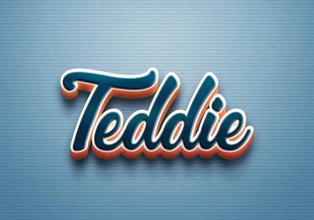 Free photo of Cursive Name DP: Teddie