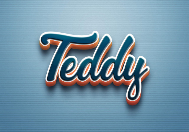 Free photo of Cursive Name DP: Teddy