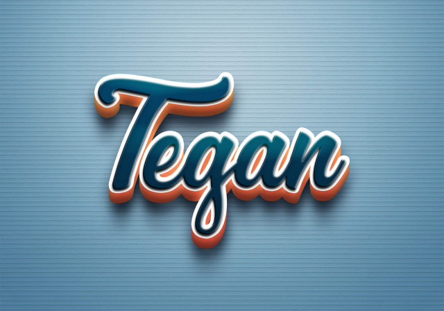 Free photo of Cursive Name DP: Tegan
