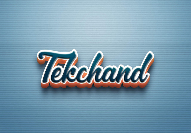 Free photo of Cursive Name DP: Tekchand