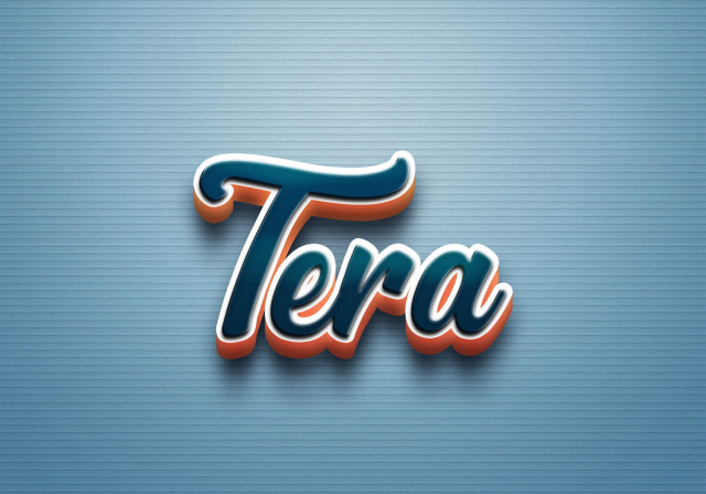 Free photo of Cursive Name DP: Tera