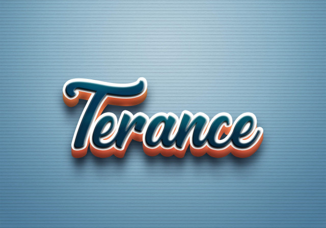 Free photo of Cursive Name DP: Terance