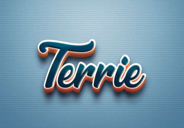 Free photo of Cursive Name DP: Terrie