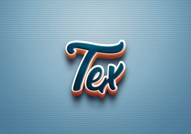 Free photo of Cursive Name DP: Tex