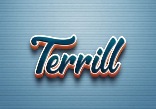 Free photo of Cursive Name DP: Terrill