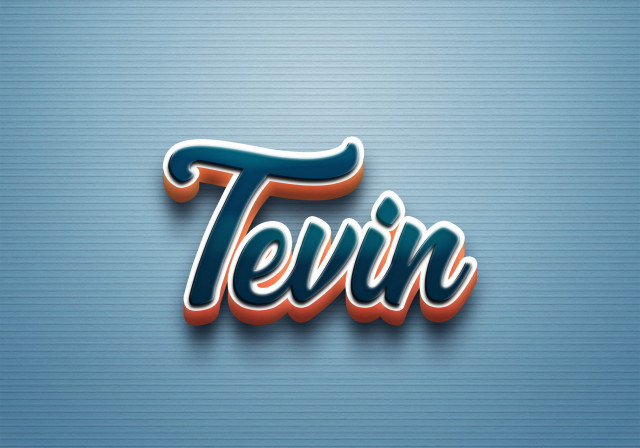 Free photo of Cursive Name DP: Tevin