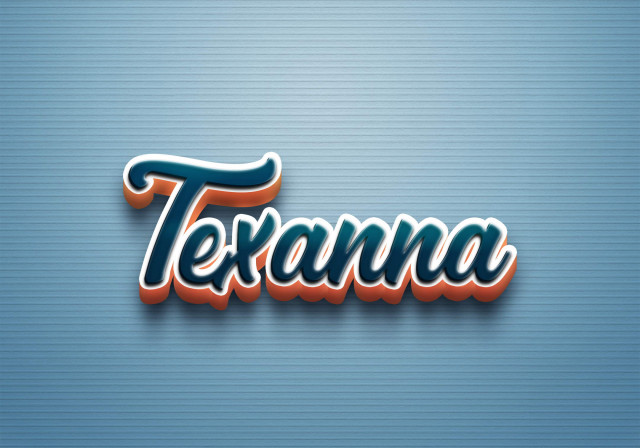 Free photo of Cursive Name DP: Texanna