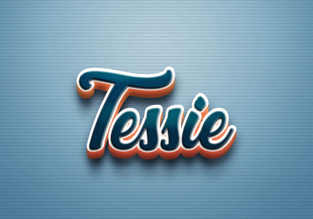 Free photo of Cursive Name DP: Tessie