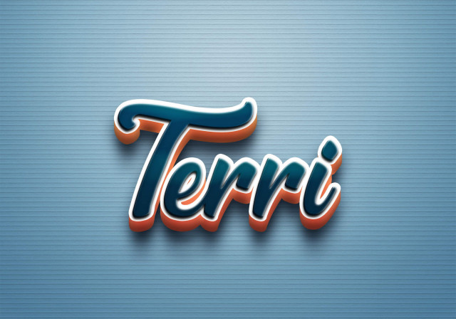 Free photo of Cursive Name DP: Terri