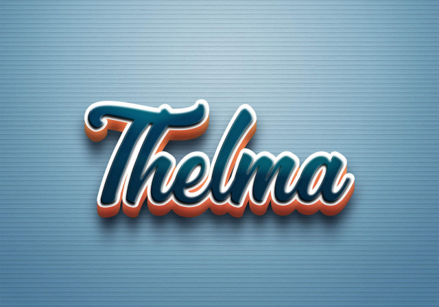 Free photo of Cursive Name DP: Thelma