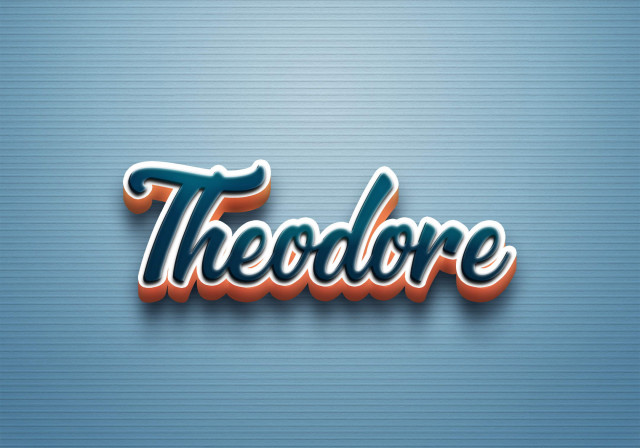 Free photo of Cursive Name DP: Theodore