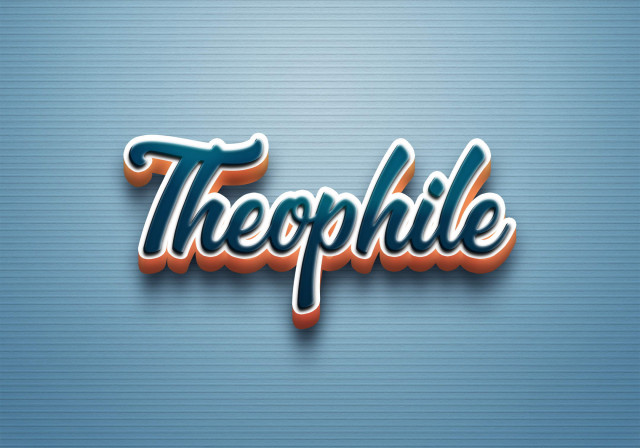 Free photo of Cursive Name DP: Theophile