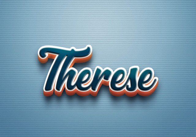 Free photo of Cursive Name DP: Therese
