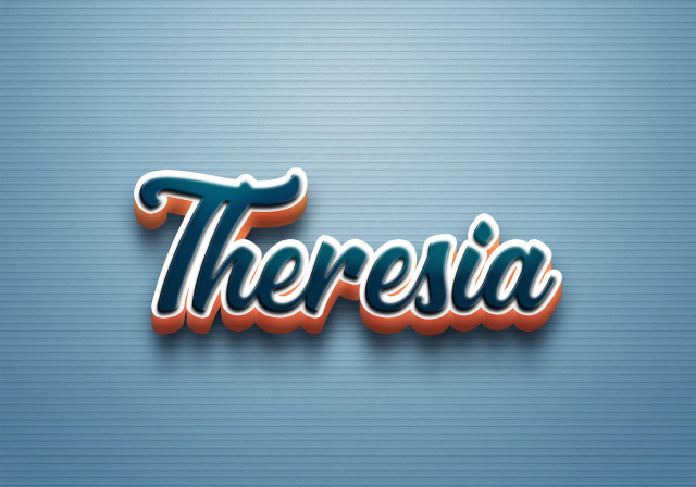 Free photo of Cursive Name DP: Theresia