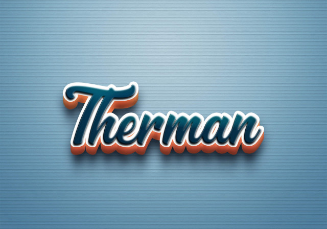 Free photo of Cursive Name DP: Therman