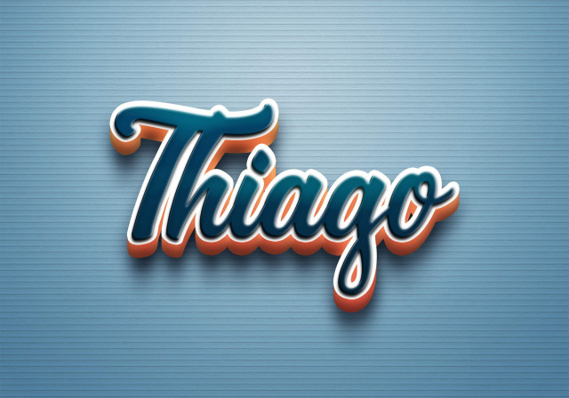 Free photo of Cursive Name DP: Thiago