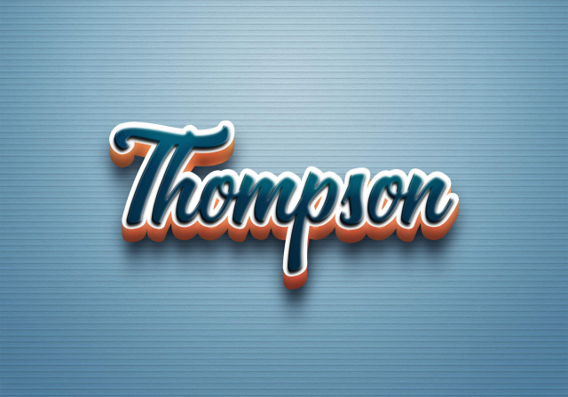 Free photo of Cursive Name DP: Thompson