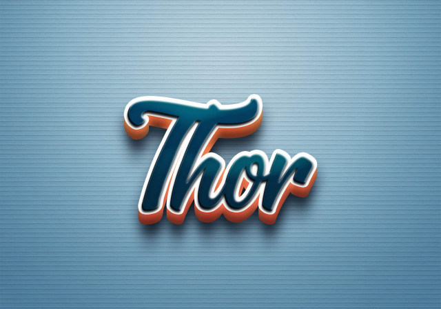 Free photo of Cursive Name DP: Thor