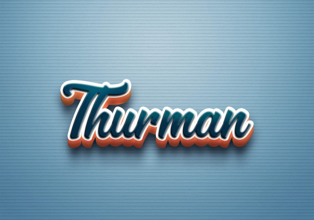 Free photo of Cursive Name DP: Thurman