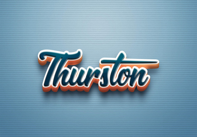 Free photo of Cursive Name DP: Thurston