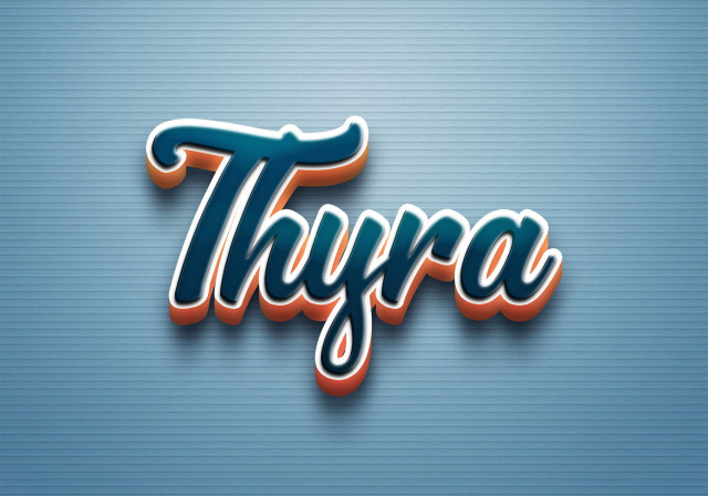 Free photo of Cursive Name DP: Thyra