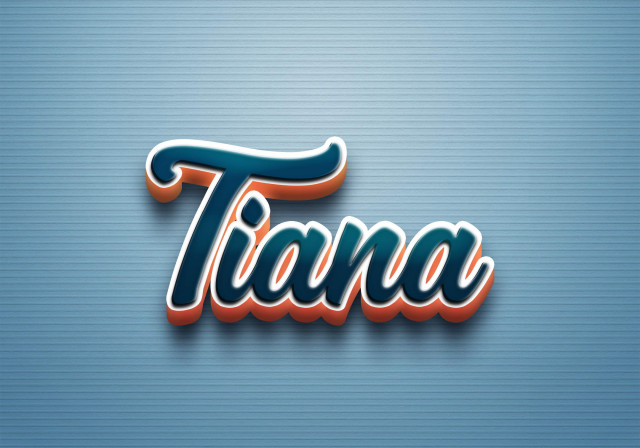 Free photo of Cursive Name DP: Tiana