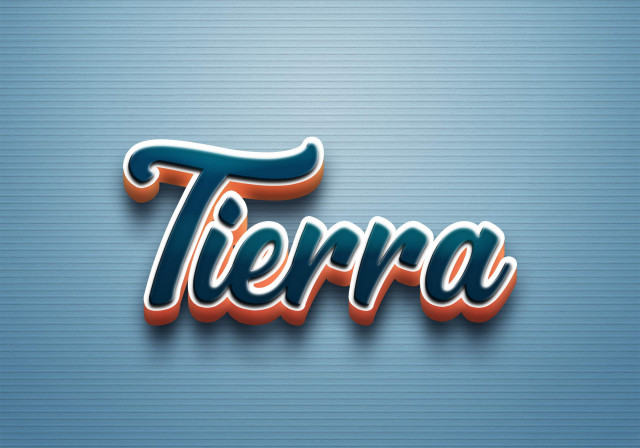 Free photo of Cursive Name DP: Tierra