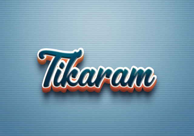 Free photo of Cursive Name DP: Tikaram