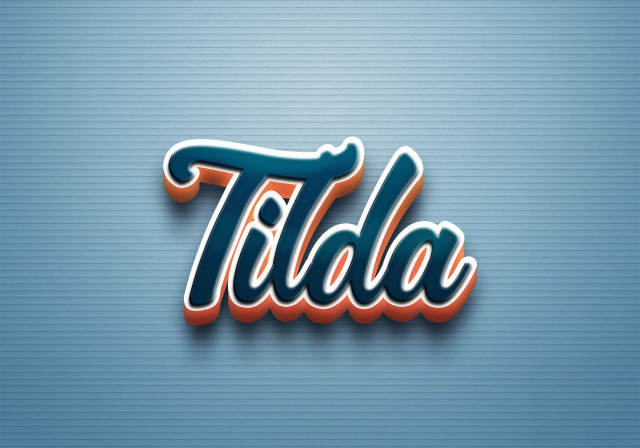 Free photo of Cursive Name DP: Tilda