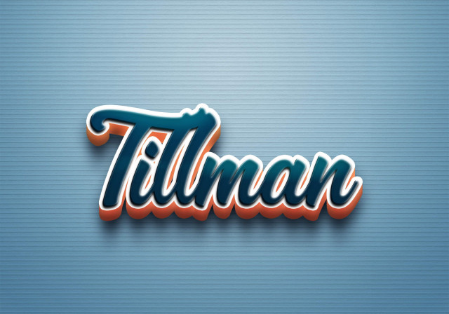 Free photo of Cursive Name DP: Tillman