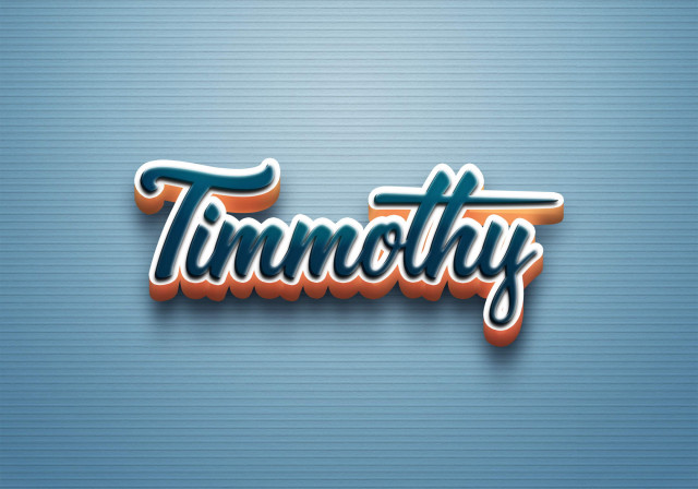 Free photo of Cursive Name DP: Timmothy