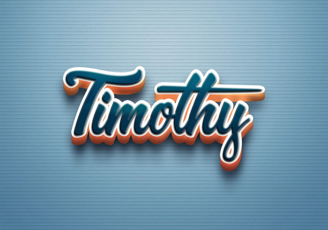 Free photo of Cursive Name DP: Timothy