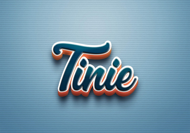 Free photo of Cursive Name DP: Tinie