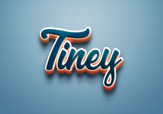 Free photo of Cursive Name DP: Tiney