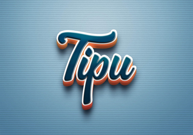 Free photo of Cursive Name DP: Tipu