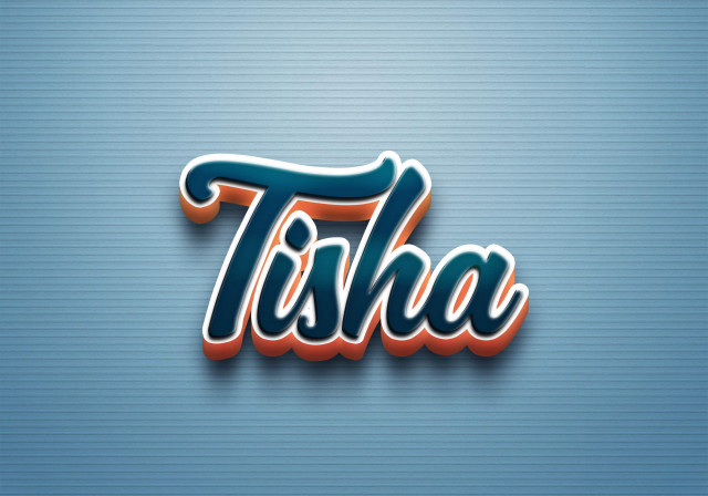 Free photo of Cursive Name DP: Tisha