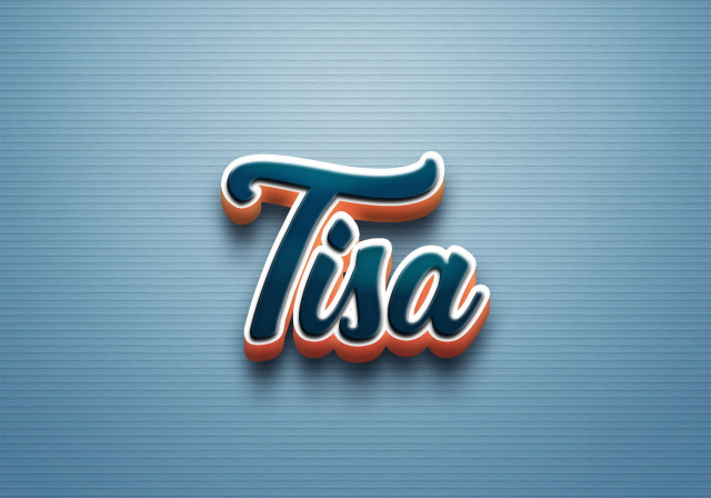 Free photo of Cursive Name DP: Tisa