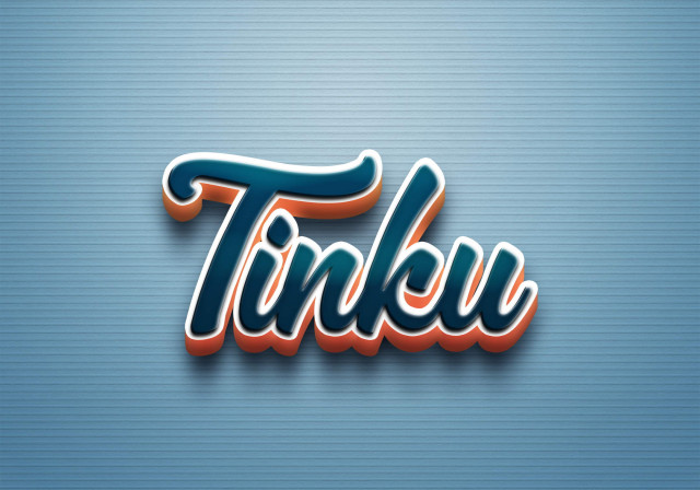 Free photo of Cursive Name DP: Tinku