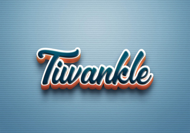 Free photo of Cursive Name DP: Tiwankle